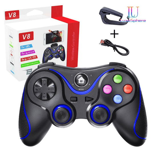 V8 2.4G Bluetooth Wireless Game Controller for Android PC PS3 PS4 Switch Gaming