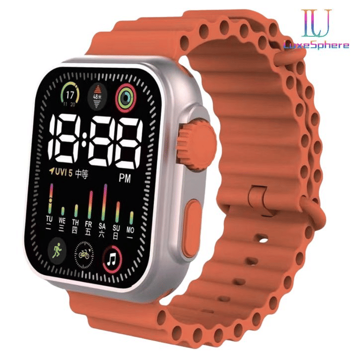 Unisex LED Digital Sports Watch: Colorful Silicone Electronic Wristwatch for Students