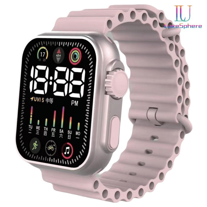 Unisex LED Digital Sports Watch: Colorful Silicone Electronic Wristwatch for Students