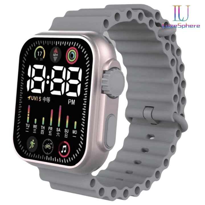Unisex LED Digital Sports Watch: Colorful Silicone Electronic Wristwatch for Students