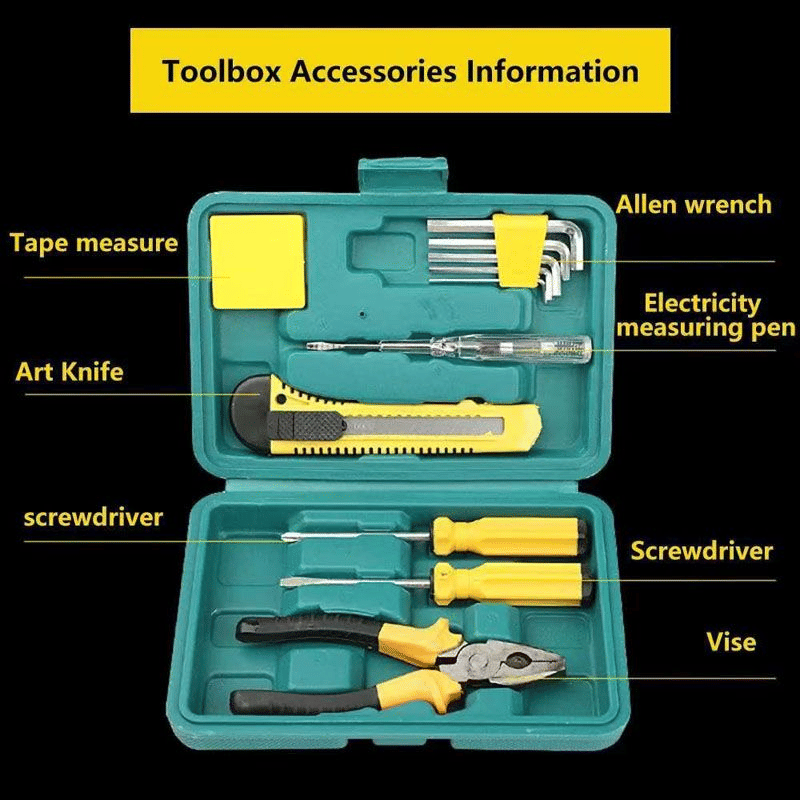 11-in-1 Hardware Repair Hand Tool Kit 11 Piece Set