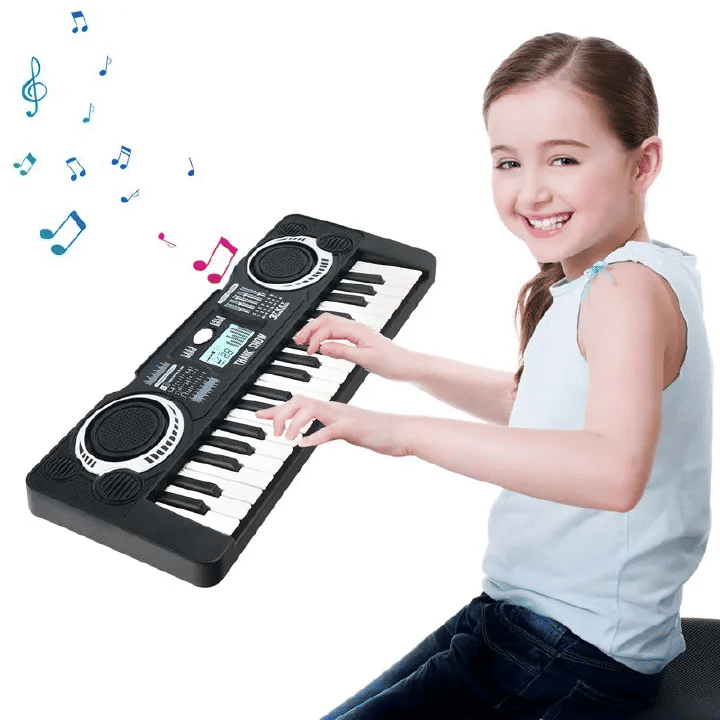 37-Key Kids Electronic Keyboard Piano Simulation Toy Educational Instrument Black