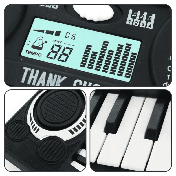 37-Key Kids Electronic Keyboard Piano Simulation Toy Educational Instrument Black
