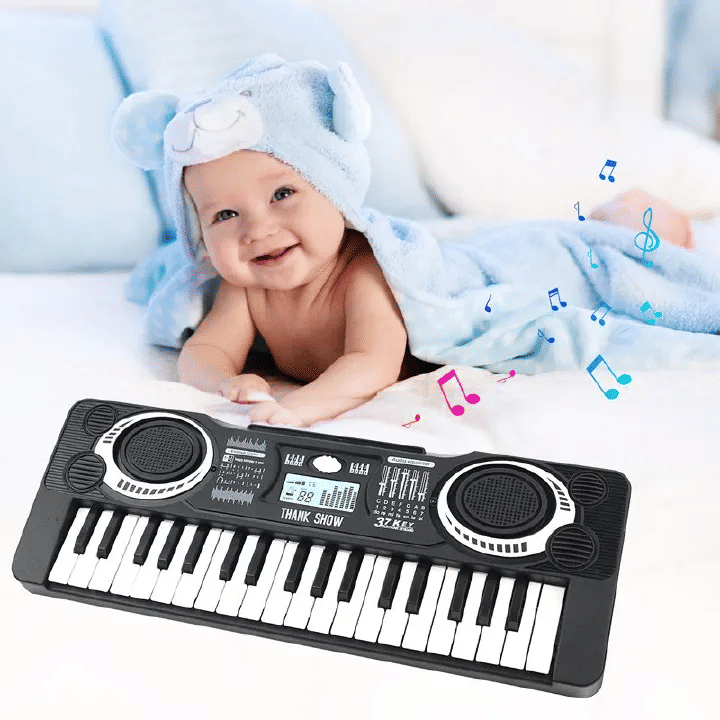 37-Key Kids Electronic Keyboard Piano Simulation Toy Educational Instrument Black