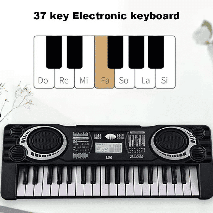 37-Key Kids Electronic Keyboard Piano Simulation Toy Educational Instrument Black