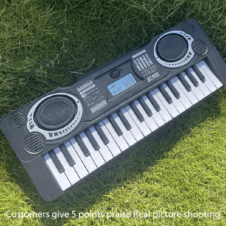 37-Key Kids Electronic Keyboard Piano Simulation Toy Educational Instrument Black