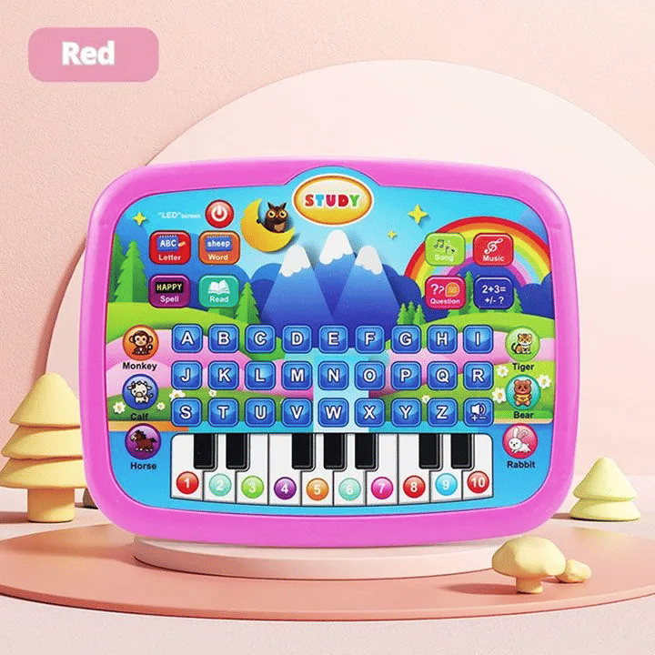Kids' Educational Learning Tablet Toy with Music and Keyboard