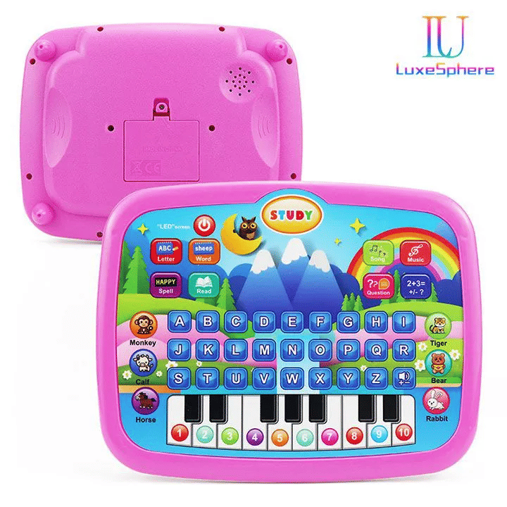 Kids' Educational Learning Tablet Toy with Music and Keyboard
