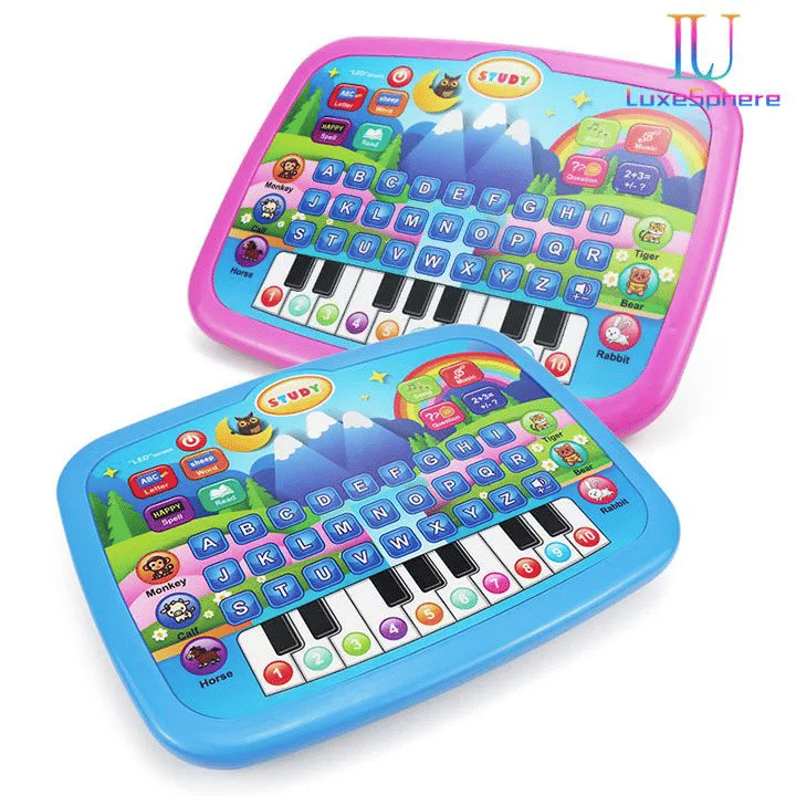Kids' Educational Learning Tablet Toy with Music and Keyboard