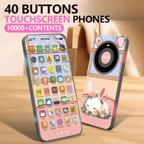 Baby Educational Toy Smartphone Touch Screen Rechargeable Learning Device