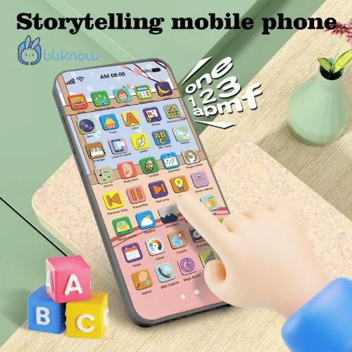 Baby Educational Toy Smartphone Touch Screen Rechargeable Learning Device