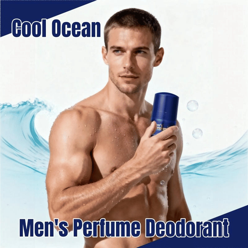 SADOER Men's Deodorant Bead Fluid Fresh Cool Sports Perfume