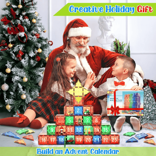 40-Piece Magnetic Building Tiles Educational Stacking Blocks For Kids
