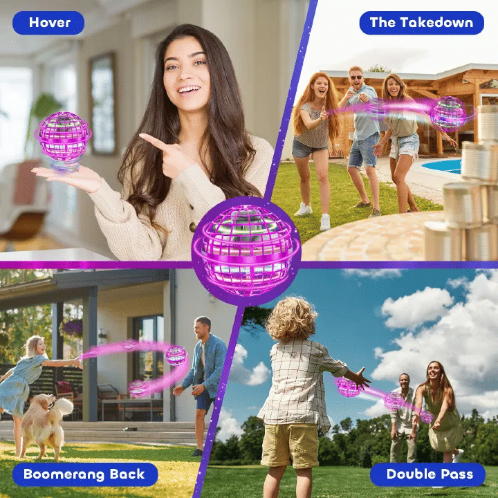 Flying Orb Ball 2025 Hover Boomerang Spinner Mini Drone