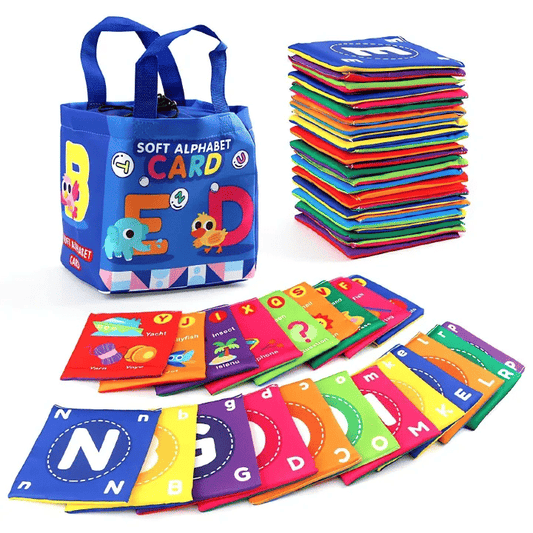 Early Childhood Soft Cloth Alphabet Number Learning Book Set