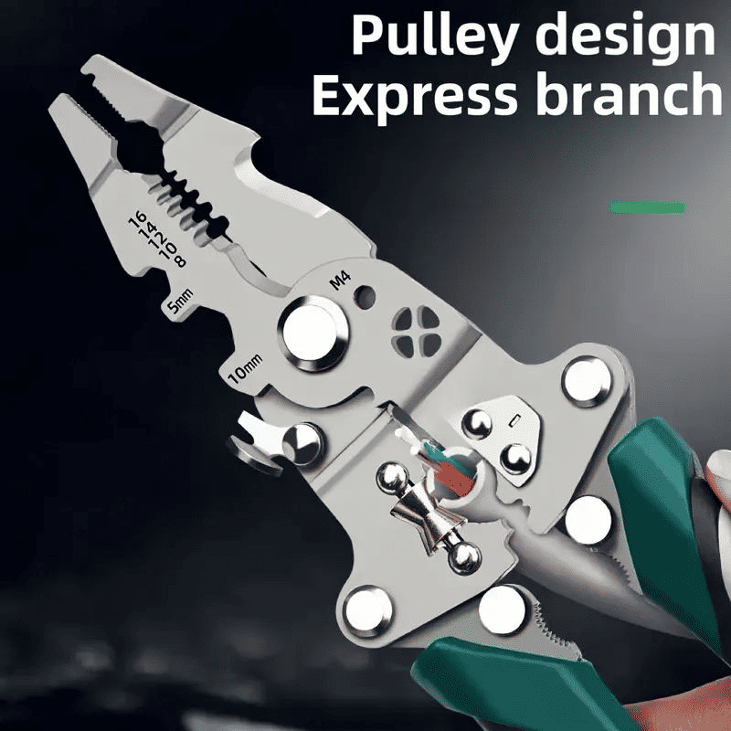 Multifunctional Foldable Wire Stripper Tool for Electrician Construction Work