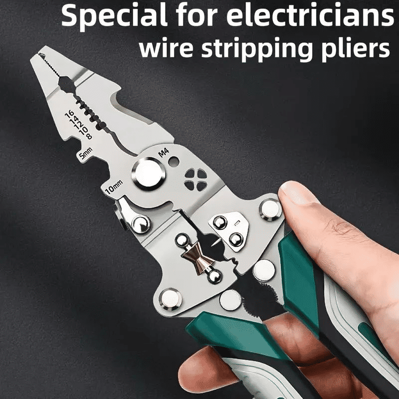 Multifunctional Foldable Wire Stripper Tool for Electrician Construction Work