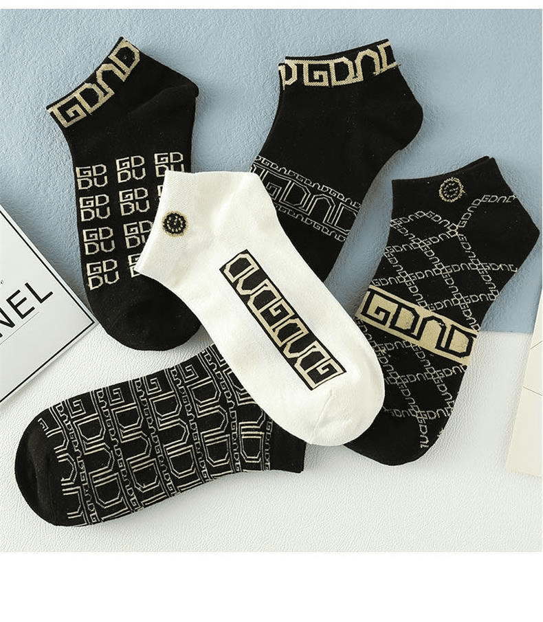 Men's 5-Pack Ultra-Thin Breathable Low-Cut Socks: Anti-Odor, Moisture-Wicking, Lightweight Comfort