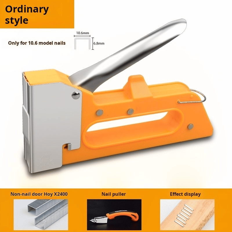 Manual Staple Gun Model 1008F Steel Plastic