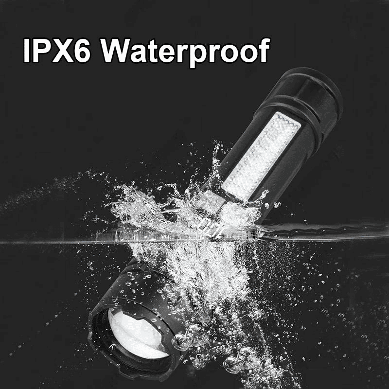 Portable Rechargeable LED Flashlight Waterproof Telescopic Zoom Emergency Torch