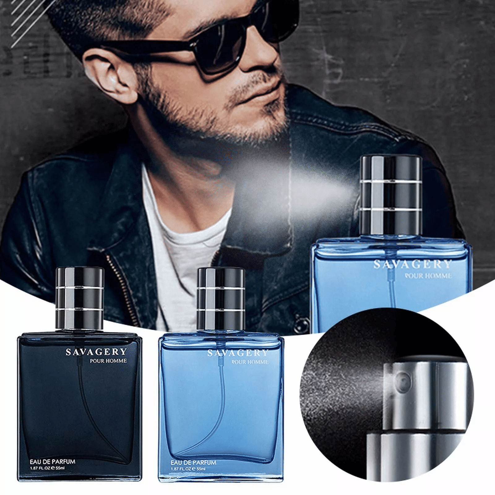 Ocean Perfume Men's Fragrance Spray 50ml Long Lasting Woody Scent