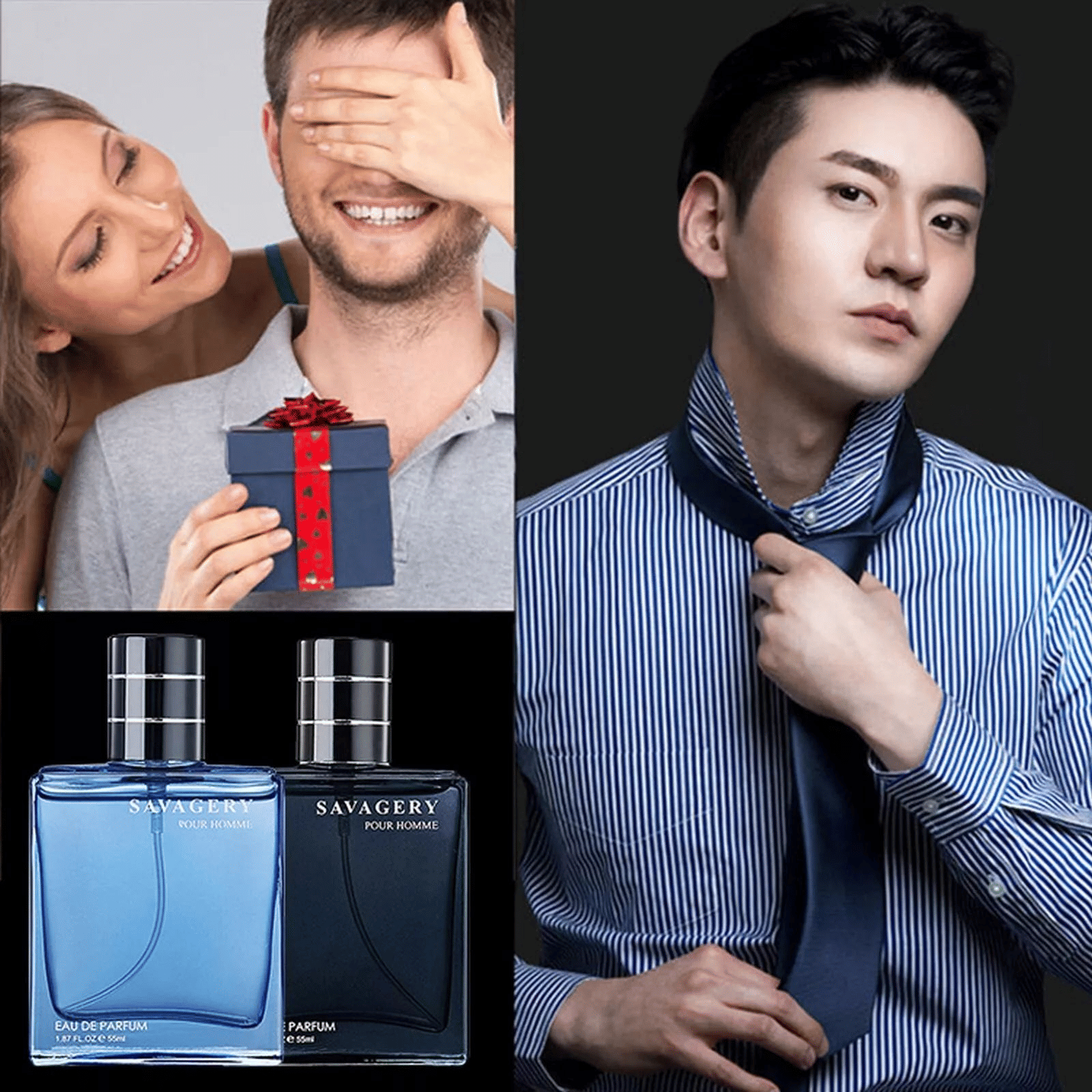Ocean Perfume Men's Fragrance Spray 50ml Long Lasting Woody Scent