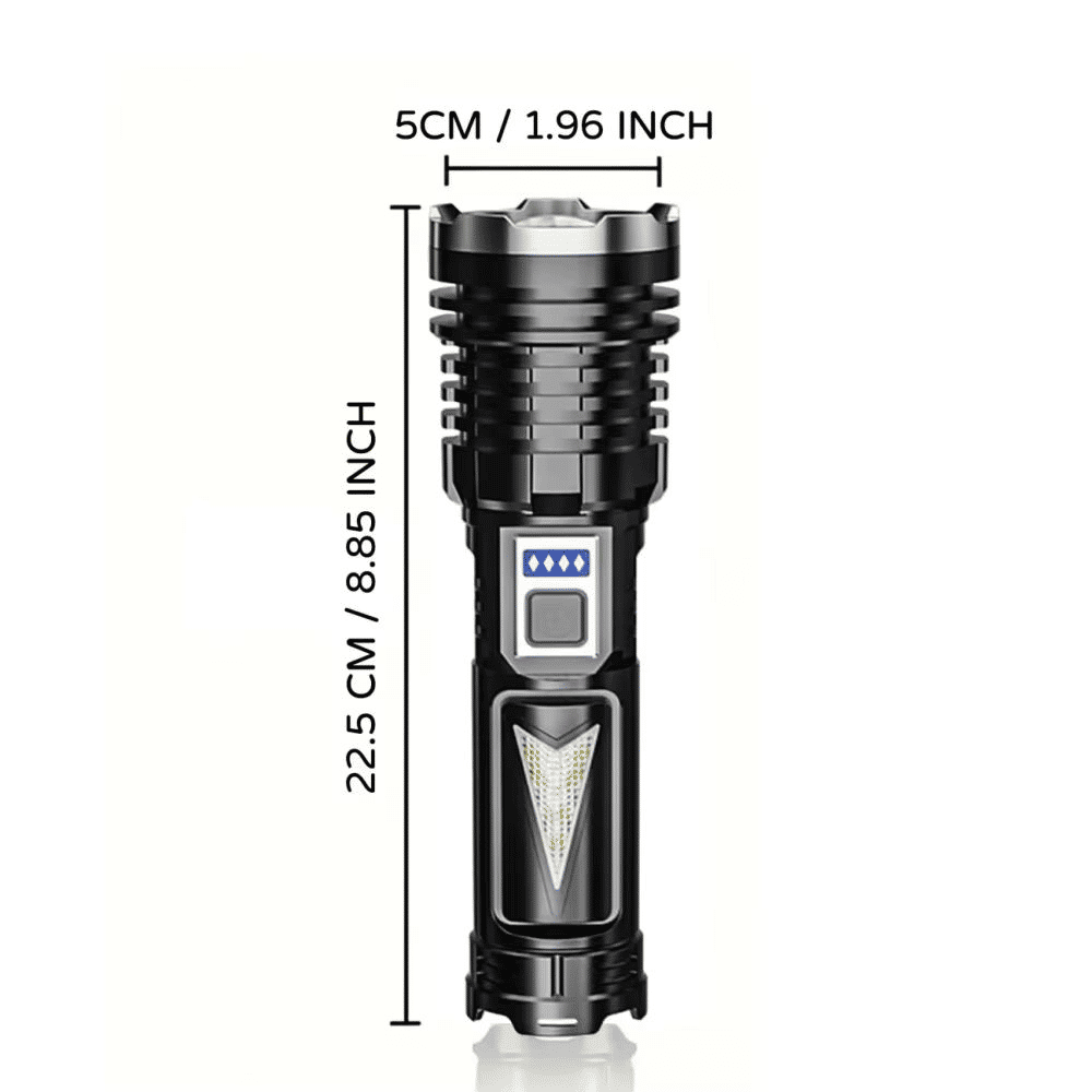 High Strong Light USB Rechargeable LED Flashlight Tactical Torch Camping Lamp