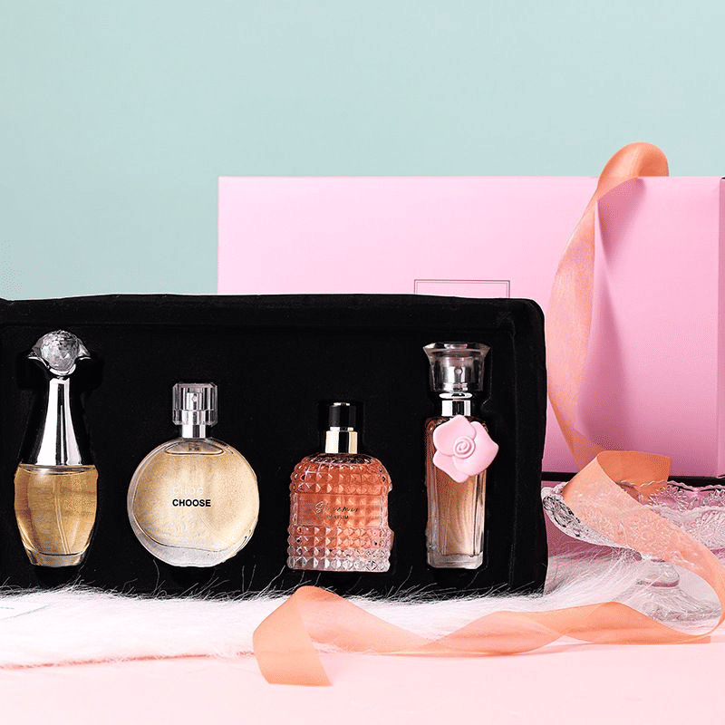 4-Piece Women's Floral Perfume Gift Set Long-Lasting Fragrance