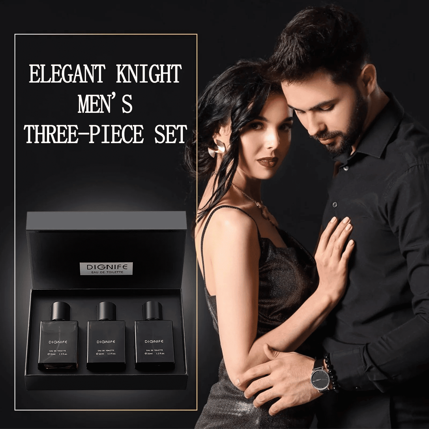 Men's Cologne 3-Piece Gift Set 105ml Floral Fruity Fragrance