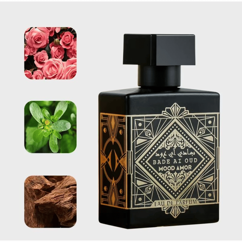 Wooden Flower Fruit Scent Perfume Set for Men Musk Cedar Amber