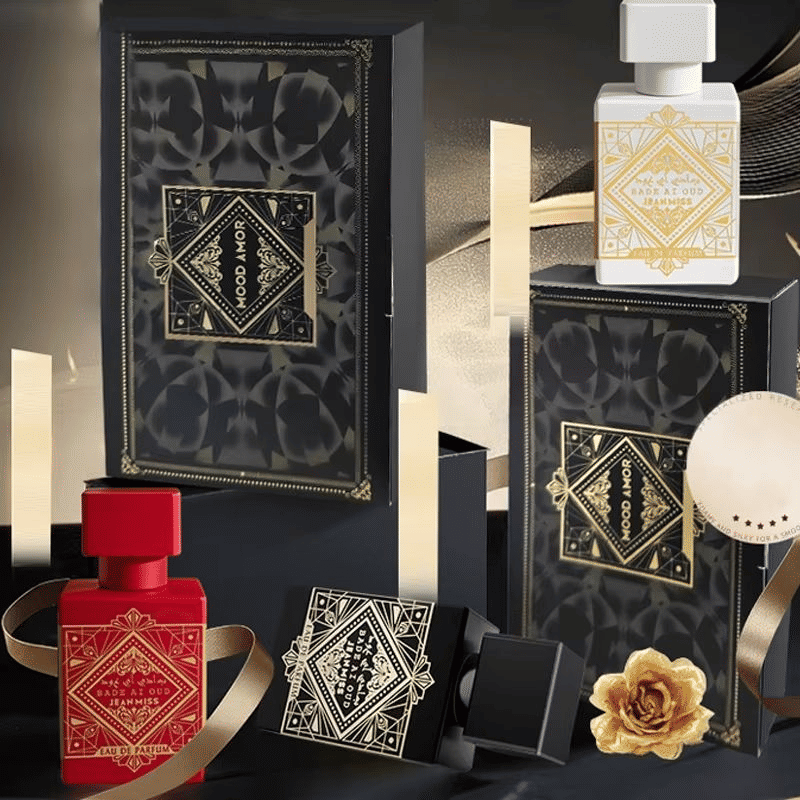 Wooden Flower Fruit Scent Perfume Set for Men Musk Cedar Amber