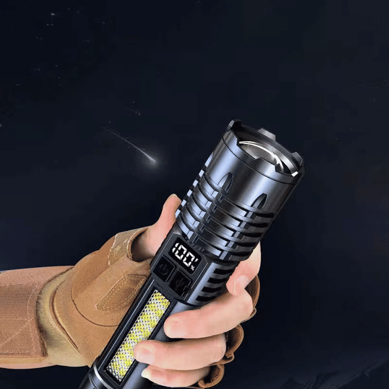 Portable Rechargeable LED Flashlight Waterproof Telescopic Zoom Emergency Torch