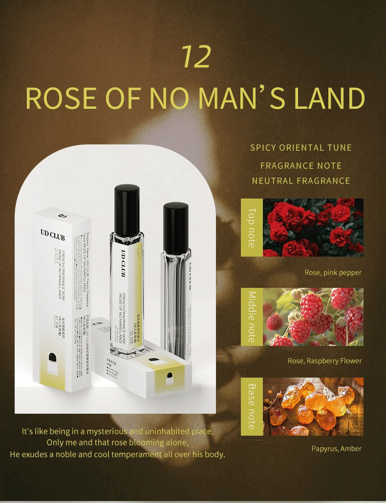 Rose of Man's Land Women's Perfume Long-Lasting Rose 10ml