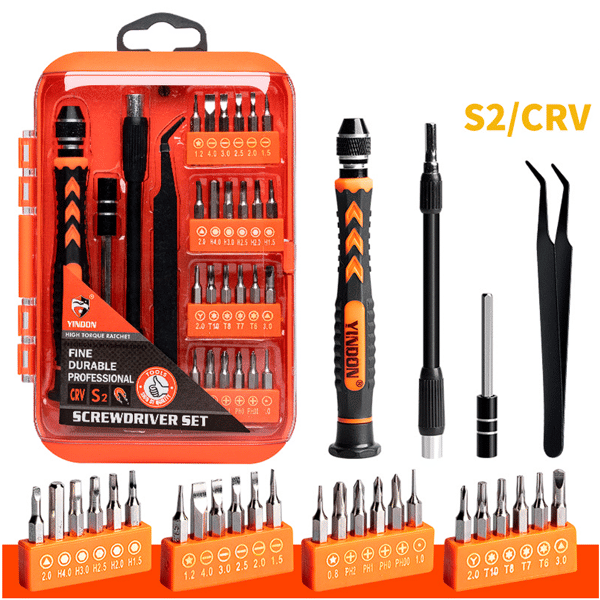 28-in-1 Precision Magnetic Screwdriver Set for Electronics Repair