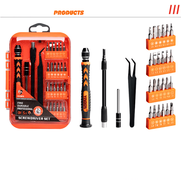 28-in-1 Precision Magnetic Screwdriver Set for Electronics Repair