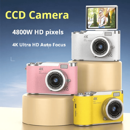 Generic 4K CCD Digital Camera 2.4-inch Flip Screen 32GB Card