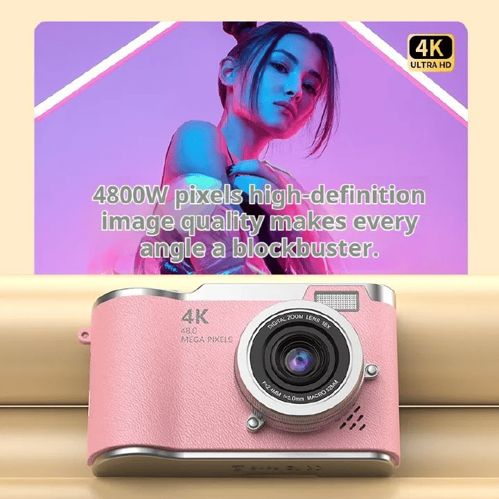 Generic B01 4K CCD Digital Camera 2.4-inch Flip Screen Autofocus
