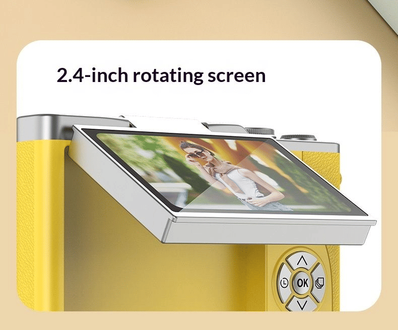 Generic 4K CCD Digital Camera 2.4-inch Flip Screen 32GB Card