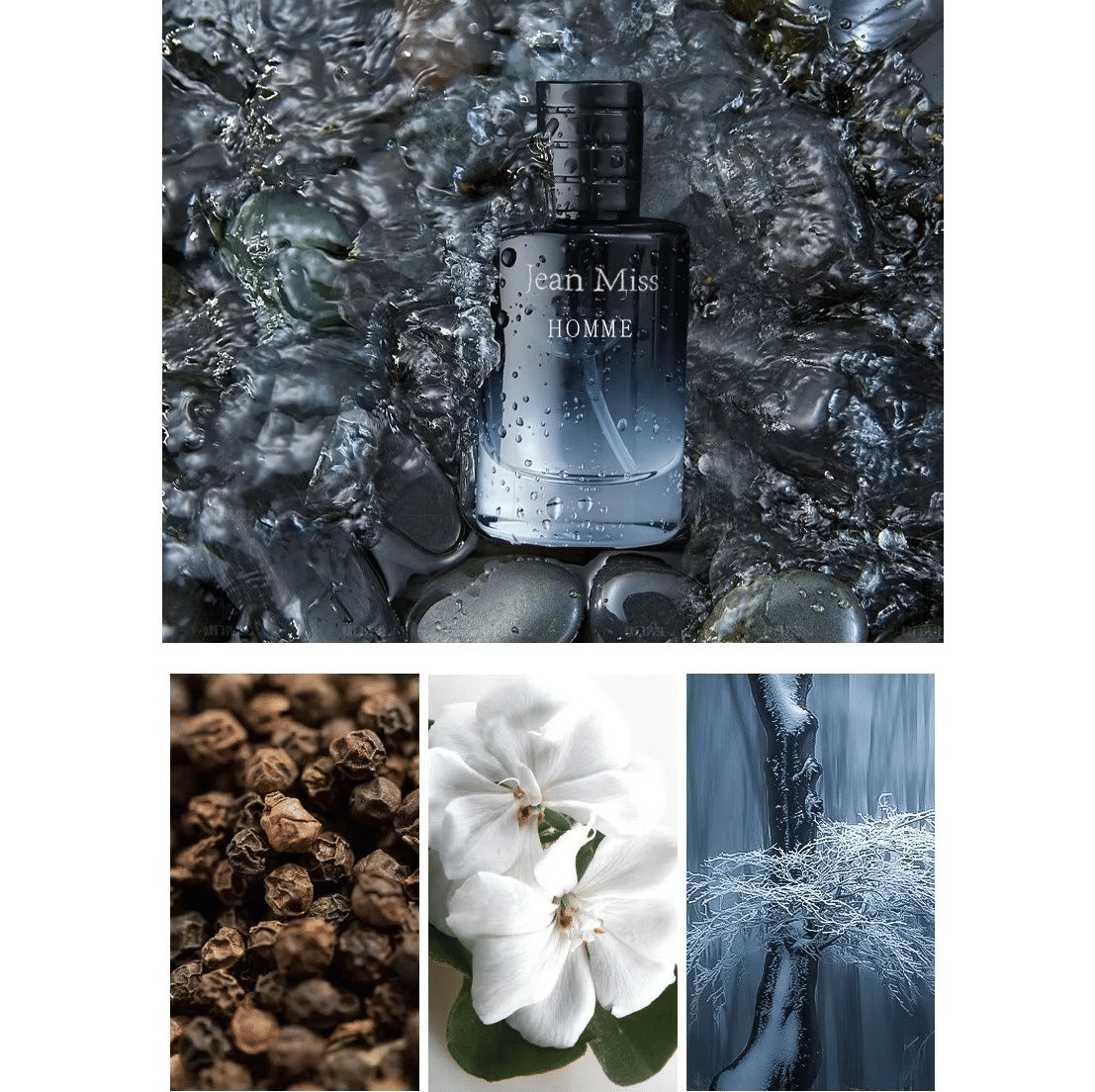 3-Piece Men's Perfume Set Refreshing Long-Lasting Fragrance Gift Box 30ml