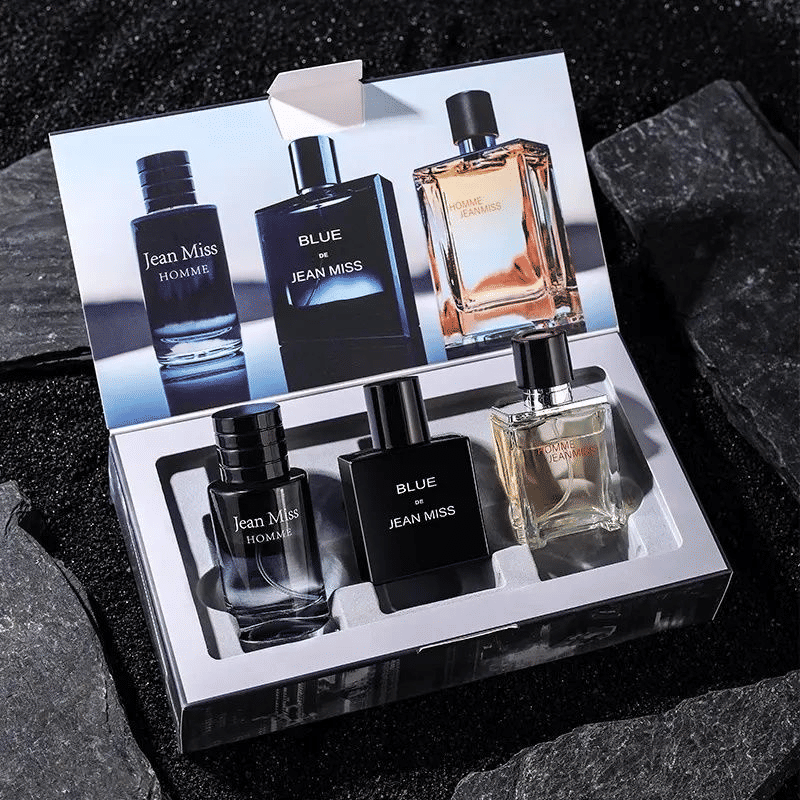 3-Piece Men's Perfume Set Refreshing Long-Lasting Fragrance Gift Box 30ml