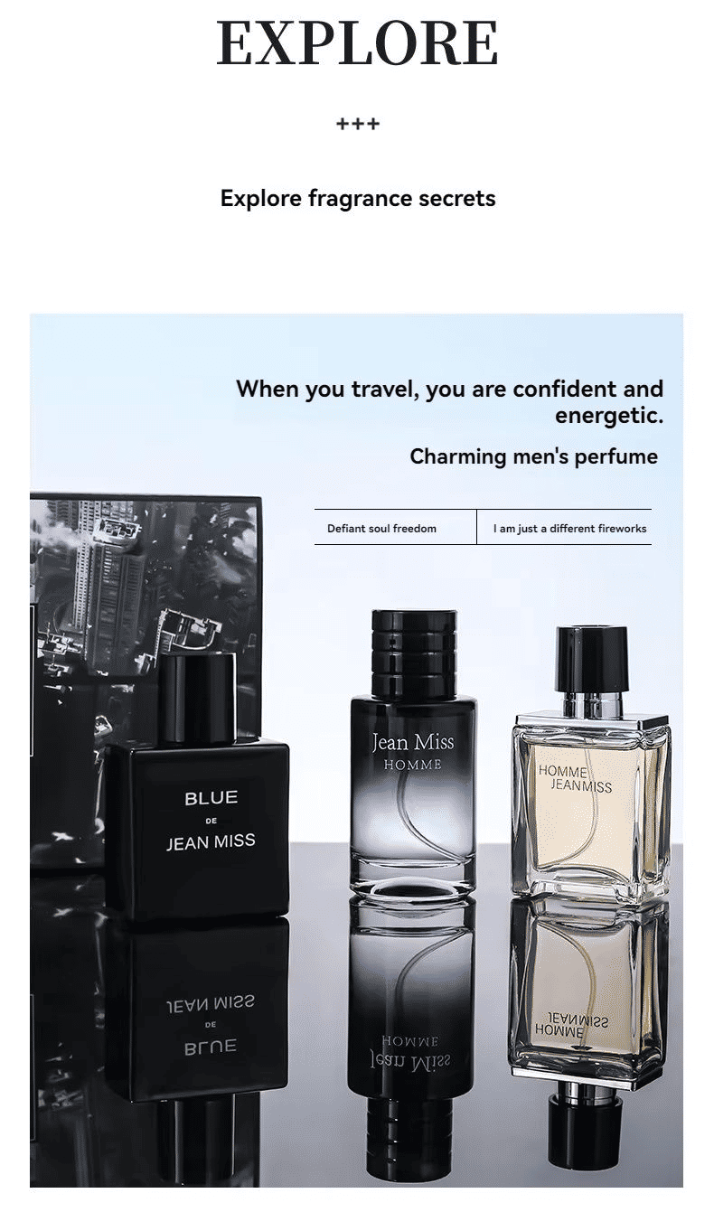 3-Piece Men's Perfume Set Refreshing Long-Lasting Fragrance Gift Box 30ml