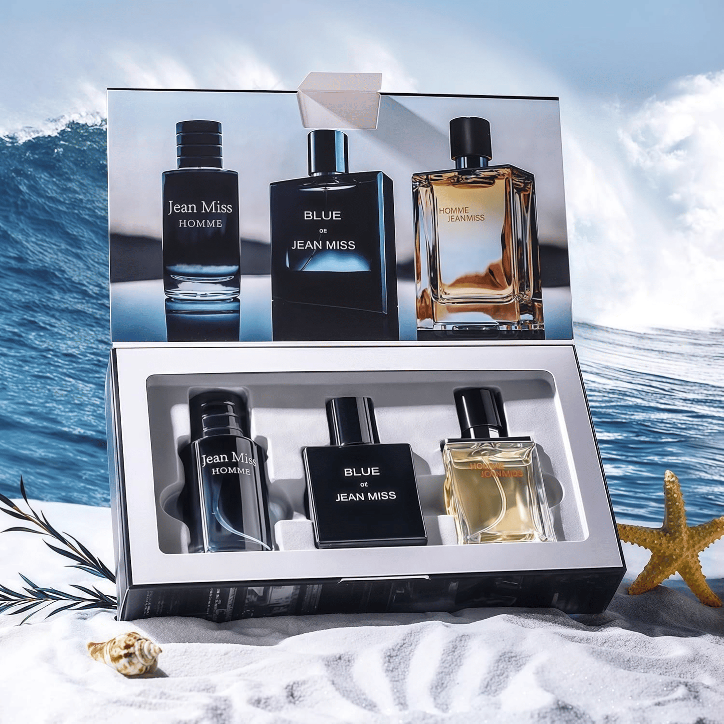 3-Piece Men's Perfume Set Refreshing Long-Lasting Fragrance Gift Box 30ml