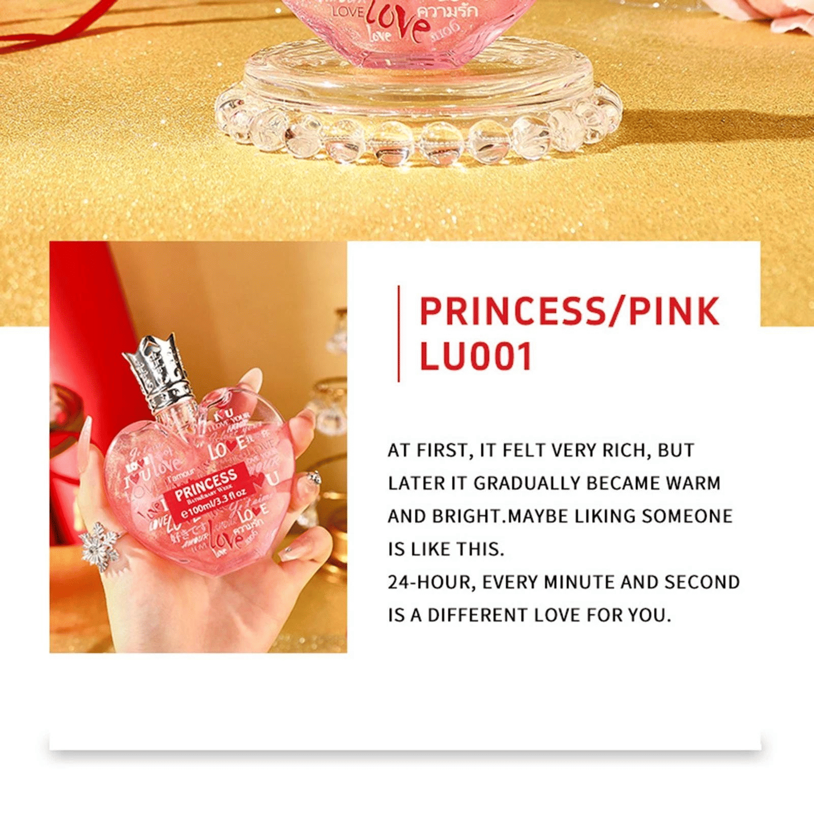 Luxury 100ml Eau De Toilette for Women Floral Scent