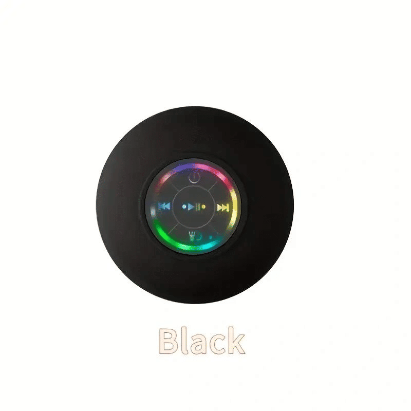 IPX4 Waterproof Mini LED Bathroom Speaker, USB Charging, 5.0 Surround Sound