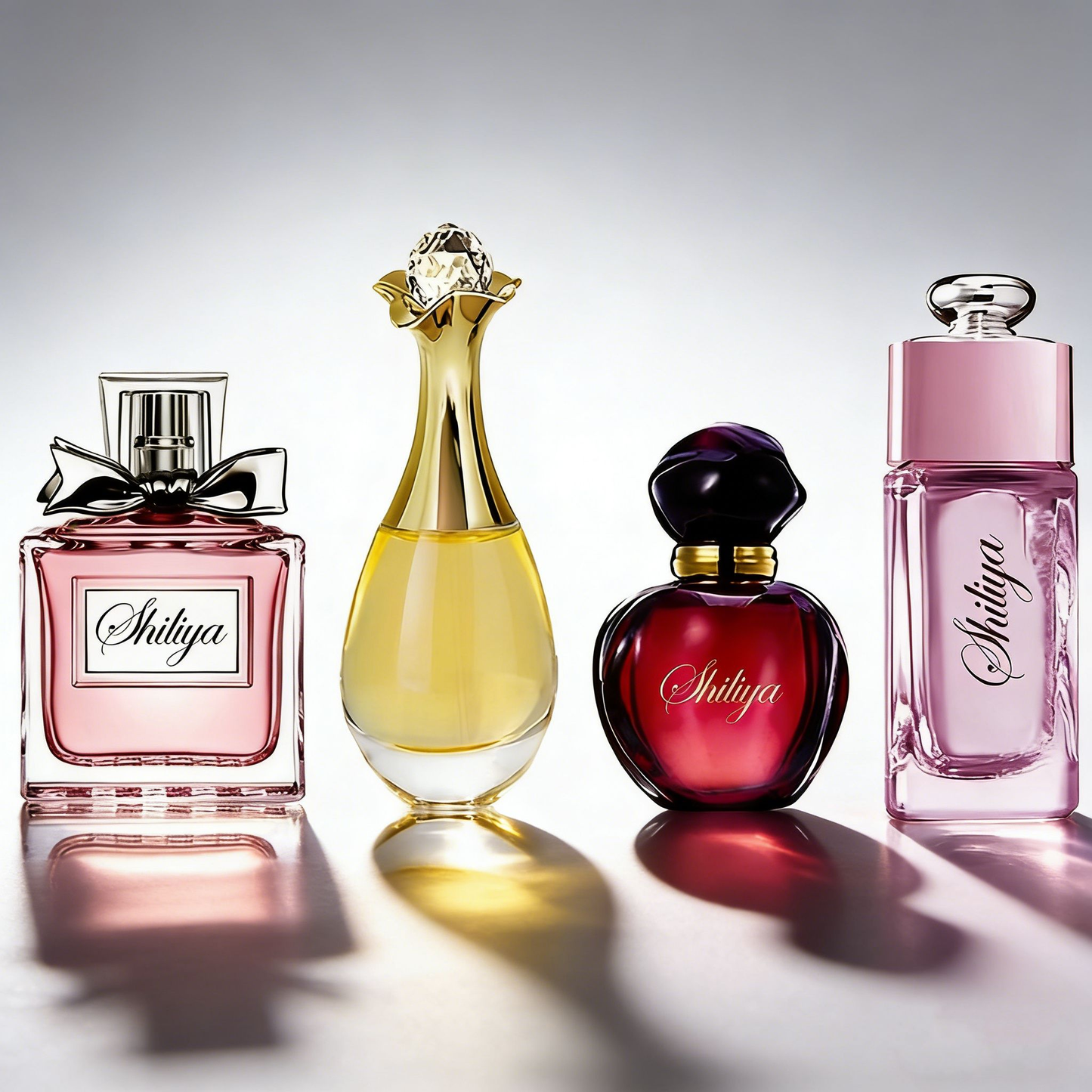 4-Piece Floral Women's Perfume Gift Set Long-Lasting Fragrance 4x25ml
