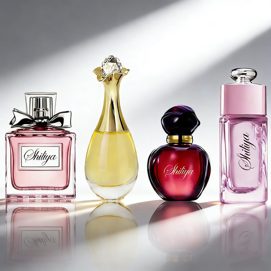 4-Piece Floral Women's Perfume Gift Set Long-Lasting Fragrance 4x25ml