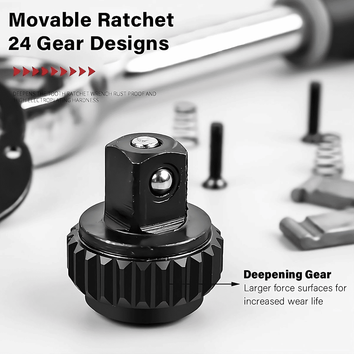 Generic 46 Piece 1/4-Inch Socket Wrench Repair Tool Kit Set