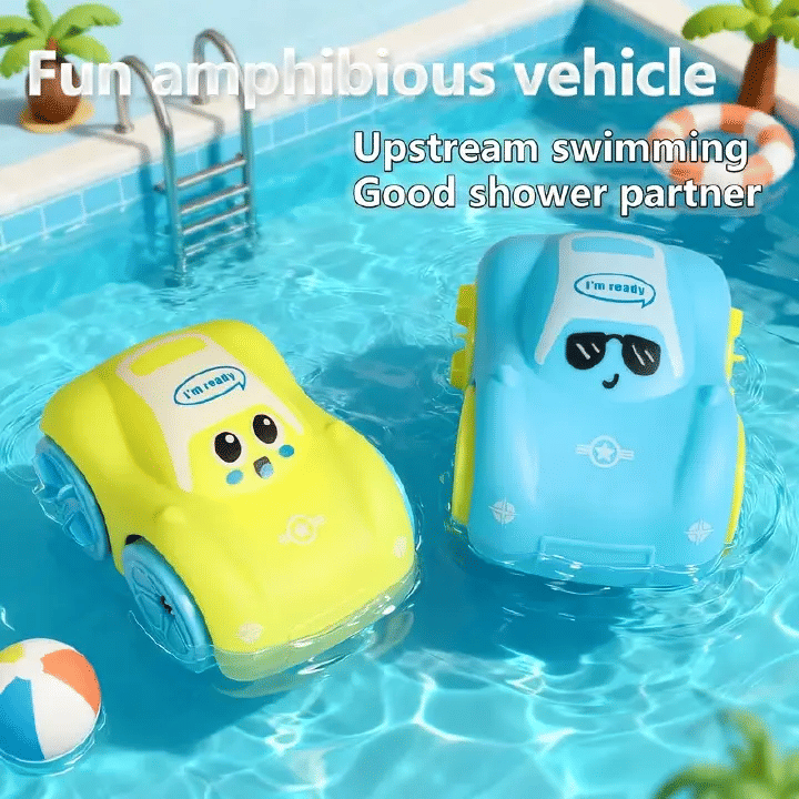 Generic Wind-Up Amphibious Toy Car for Kids and Toddlers