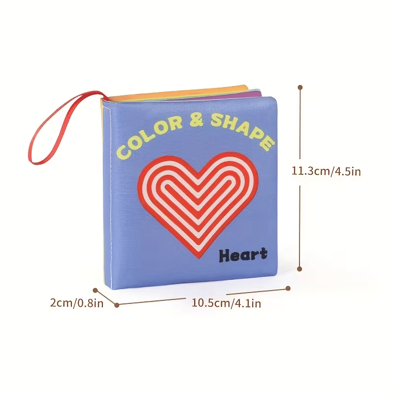 Generic Baby Sensory Crinkle Cloth Book Soft Tactile Interactive