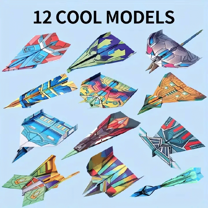 Complete Paper Airplane Folding Kit for Kids Beginners
